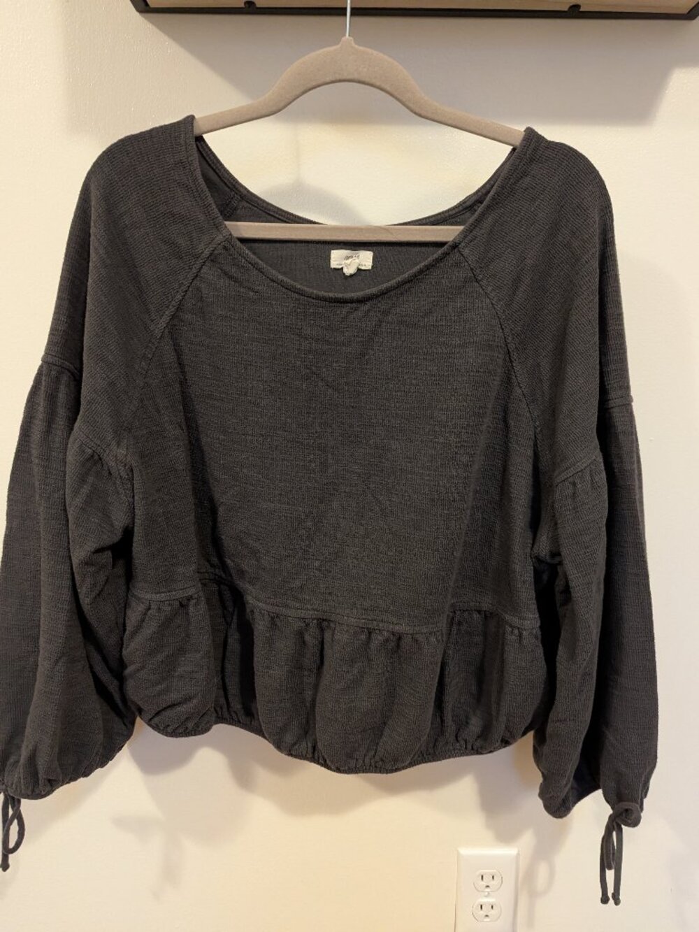 Aerie Cropped Off the Shoulder Sweatshirt